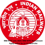 RRB NTPC jobs 2024