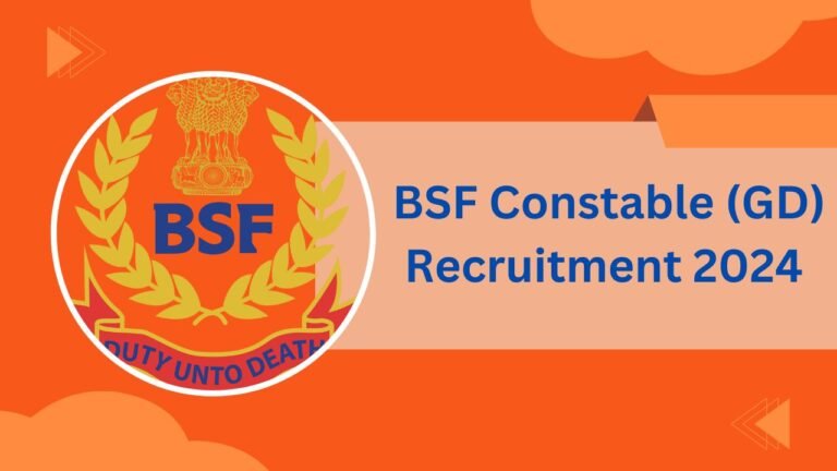 BSF Constable (GD) Recruitment 2024