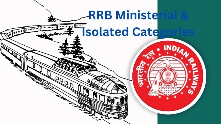 RRB Ministerial & Isolated Categories Recruitment 2024